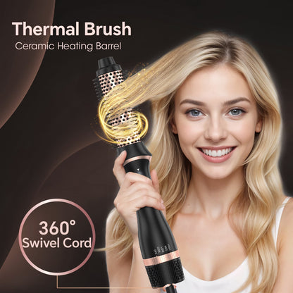 by SKIMI Hair Dryer Brush, Blow Dryer Brush, Curly, Dry, Oval Hot Air Brush with Air Curling Iron