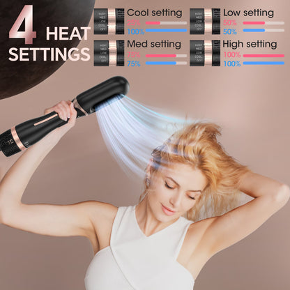 by SKIMI Hair Dryer Brush, Blow Dryer Brush, Curly, Dry, Oval Hot Air Brush with Air Curling Iron