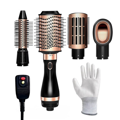Hair Dryer Brush, Hot Air Brush, Blow Dryer Brush Tool Set Straightener/Dryer/Curling Plastic, round Brush Hair Dryer
